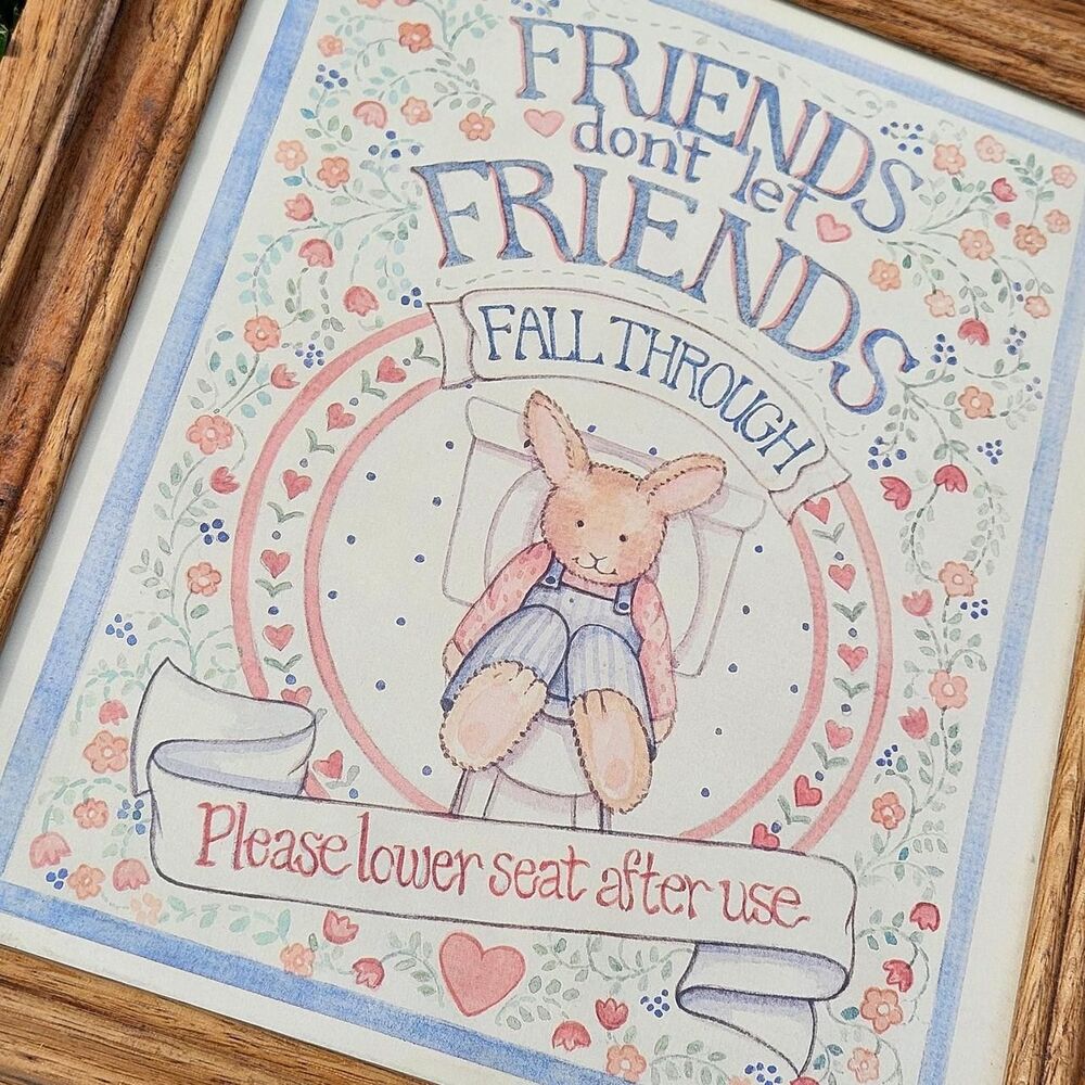 90s cottagecore grandmacore funnyfriends don't let friends fall through print